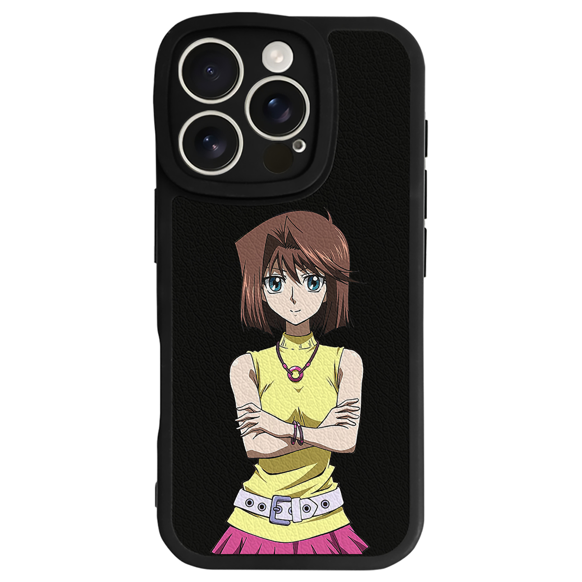 （画像用） 遊☆戯☆王 Yu-Gi-Oh! 【iPhone 16シリーズ対応】シリコンスマホケース（レザー調） 材質：シリコン